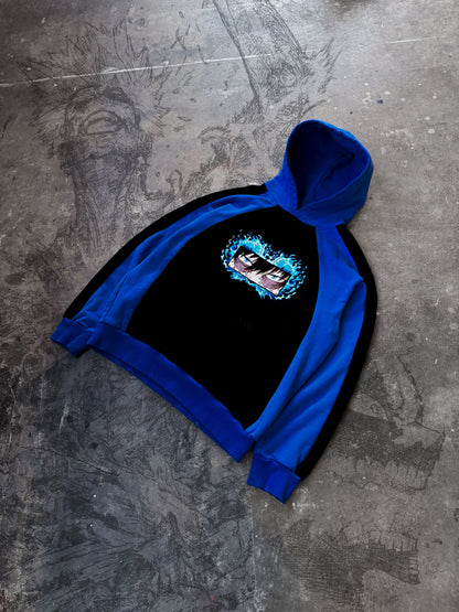 Blue Flame Raglan Pullover