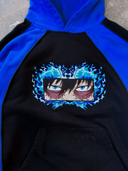 Blue Flame Raglan Pullover