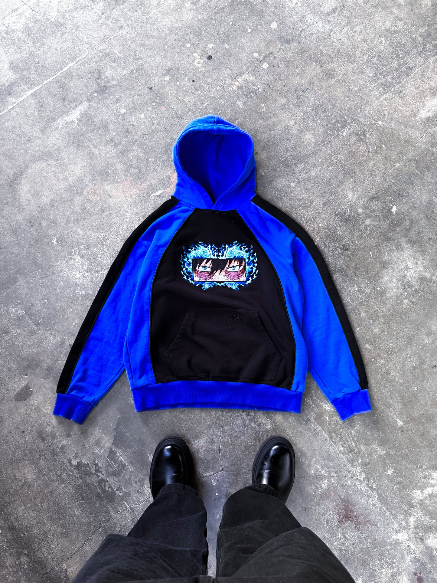 Blue Flame Raglan Pullover