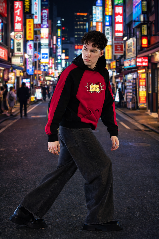 Red Feather Raglan Pullover