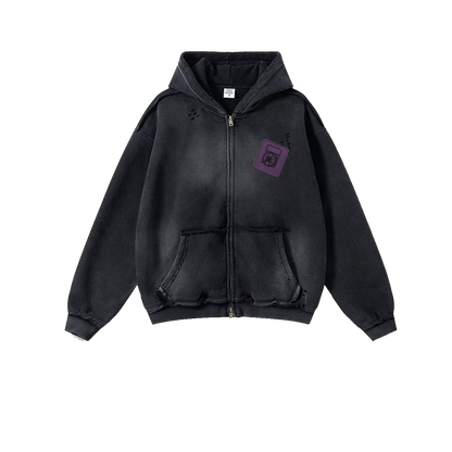 RAIDERS DISTRESSED JACKET