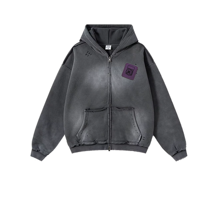 RAIDERS DISTRESSED JACKET